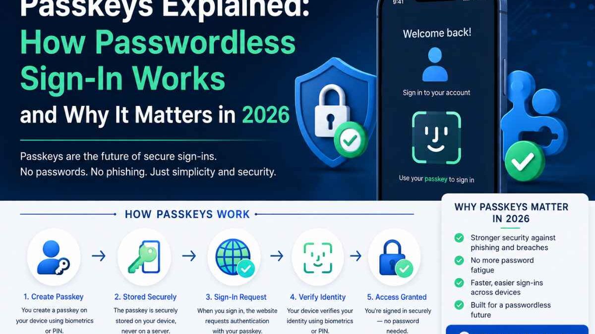 Passkeys Explained: How Passwordless Sign-In Works and Why It Matters in 2026